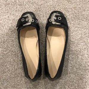 Nine West black flats